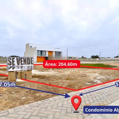 VENTA DE TERRENO EN CONDOMINIO ALGARROBOS COUNTRY CLUB